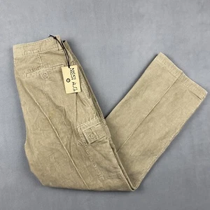 Vintage Nesi AG Hose Herren 35x36 hellbraun weites Bein Baggy Cargo Cord Skater Neu mit Etikett - Bild 1 von 12