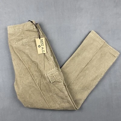 Pantalones de Colección Nesi AG Para Hombres 35x36 Tostados Pierna Ancha Sueltos Carga Pana Patinador Nuevos con Etiquetas Foto 1 de 4