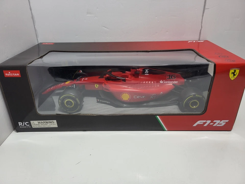 Rastar 1:12 Ferrari F1-75 Remote Control Model Car, Ferrari F1 RC Racing Car NEW - Image 1 of 4