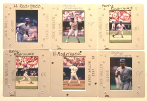 1995-97 MLB Montreal Expos Henry Rodríguez 6 fotos diapositivas negativas por J. Wallin - Imagen 1 de 1