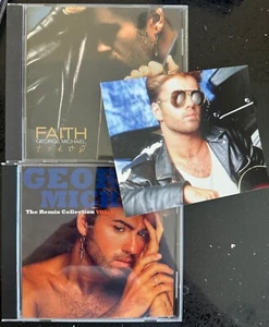 George Michael 2 used CDs Patience + REMIX Collection #1 club hits remixes card - Foto 1 di 4