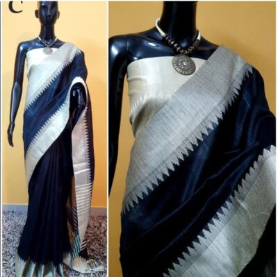 Sari designer de casamento indiano paquistanês Bollywood Saree Party Wear - Imagem 1 de 3