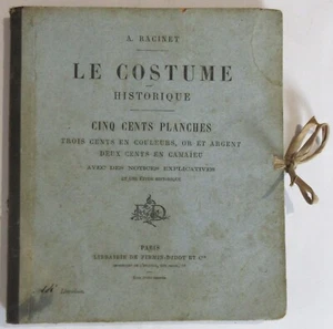 ROOT THE HISTORIC COSTUME 17TH CENTURY 24 BOARDS 11 COLORS EUROPE 1883 - Picture 1 of 16