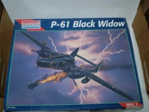 REVELL MONOGRAM P-61 BLACK WIDOW 1/48 SCALE - Picture 1 of 3