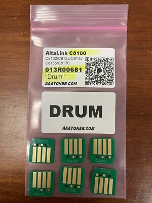 6 Drum Chip (013R00681) for Xerox C8100 C8130 C8135 C8145 C8155 C8170 Refill - Image 1 of 3