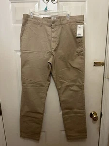 H&M Slim Fit Men's Pants 36W 32L Khaki Brand New NWT - Picture 1 of 4