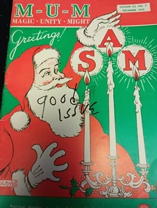 Edición de la revista Navidad 1973 MUM Society of American Magicians - Imagen 1 de 1