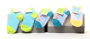 Kids Socks Girls Size 5-6.5 Spring Socks-2-Frog-1 Shark-2 Diamond 5 pair total - Picture 1 of 1