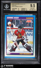 Dominik Hasek RC BGS 9.5: 1991-92 Score Canadian Eng Rookie Highest Subs POP 5