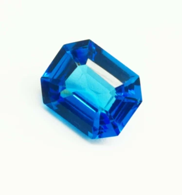 10 Ct Brazilian Dark Blue Tourmaline Emerald Cut Natural Gemstone New Year Gift - Image 1 of 4