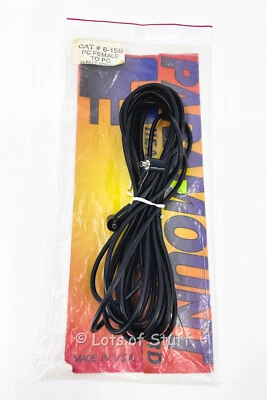 Paramount Heavy Duty Sync Cord Cat # 8-15S PC Female to PC 15 Foot Straight NOS - Image 1 of 4