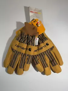 Carhartt Insulated Duck/Synthetic Suede Knit Cuff Glove, GW0512 Size L - Picture 1 of 6