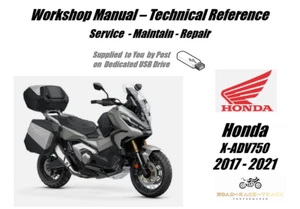 Manual de taller de reparación de servicio Honda X-ADV750 X ADV XADV 750 USB 2017-2021 - Imagen 1 de 9