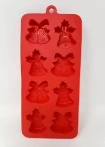 Vassoio cubetto di ghiaccio in silicone casa di Natale - campane - Foto 1 di 2