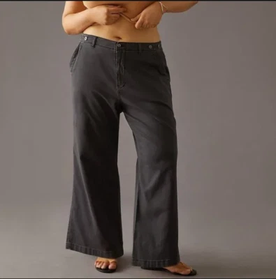 Pantalones chinos holgados Anthropologie Pilcro talla 27 gris Foto 1 de 4