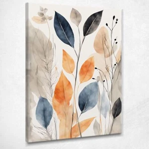 Quadro Botanico Moderno Sfumature Di Foglie , btn40 quadro stampa su tela - Imagen 1 de 4