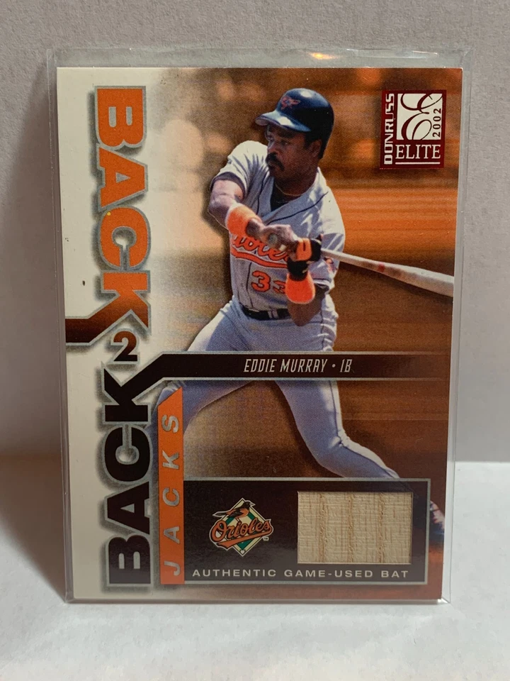 Donruss Elite Back 2002 2 Back Jacks #19 Eddie Murray (murciélago) Foto 1 de 2