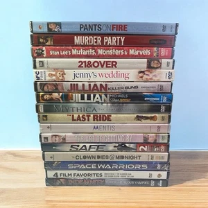 SEALED DVDs Wholesale Bulk Lot Of 16 Movies Workout Drama Action Comedy New - Picture 1 of 6