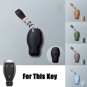 Genuine Leather Car Key Case Cover For Benz E S G M GLS SLK ML GLK A B C SLC CLA - Picture 1 of 20