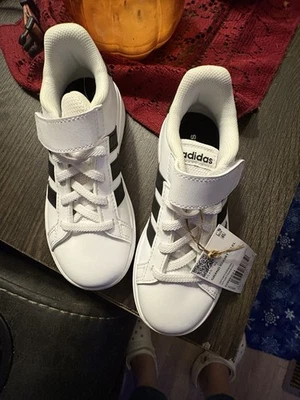 Adidas Grand Court 2.0 Unisex Niños Zapatos, Blanco, Talla 11 Foto 1 de 3