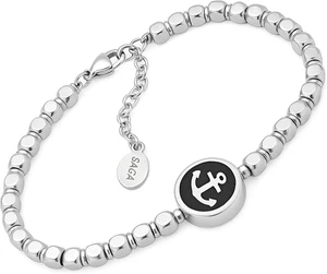 ® Bracciale Uomo in Acciaio Inossidabile Con Ancora – Stile Nautico, Regolabile, - Foto 1 di 12
