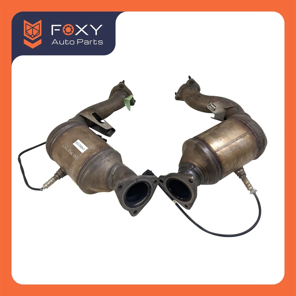 09-16 Audi S4 A6 A7 Q7 SQ5 3.0T Catalytic Converters Downpipes Exhaust Cats OEM - Image 1 of 4