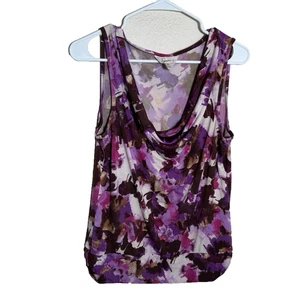 Speechless Blouse Women's XL Cowl Neck Printed Sleeveless Colorful Tank Top - Picture 1 of 8