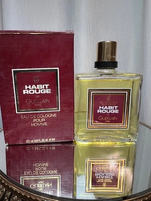 Habit Rouge Eau de Cologne Guerlain 200 ml. Raro vintage años 70. Foto 1 de 4