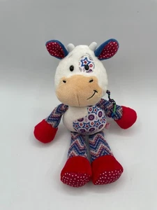 Ganz Cow Chloe Plush Animal Nakamas Red White Blue First Edition Webkinz NK108 - Picture 1 of 10