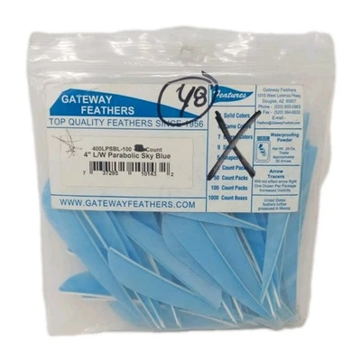 48 plumas Gateway 4" ala izquierda: azul cielo parabólico 400LPSBL Foto 1 de 2