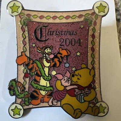 Disney Pin Winnie The Pooh Christmas 2004  Tigger Piglet  - Image 1 of 2