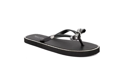 NUEVA SANDALIA CHANCLA MUJER NEGRA LAZO PEDRERÍA JUICY COUTURE SIERRA Foto 1 de 4