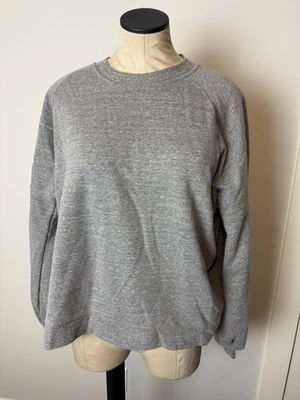 Saks Fifth Avenue Sweater Large Gray Ballon Puff Sleeve  - Image 1 of 4