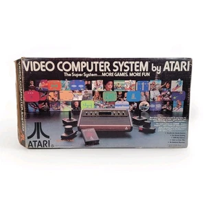 Vtg 1980 Atari CX-2600 Console Original Retail Cardboard Box Only - Picture 1 of 24