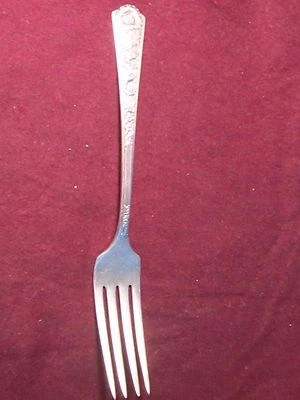 Century Sterling ROYAL ROSE FLORAL FORK 7 1/8"  41g  no mono Foto 1 de 4