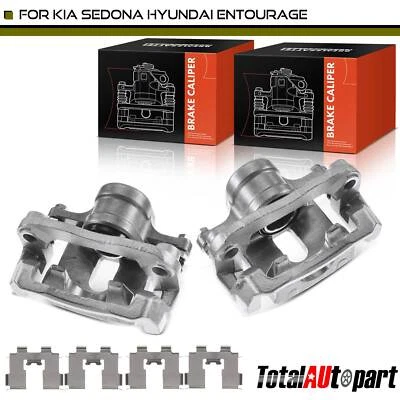 2x Pinza de freno con soporte trasero para Kia Sedona 2007-2010 Hyundai Entourage 2008 Foto 1 de 4