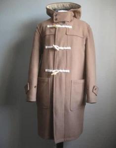 DENIMIST FREE PEOPLE DUFFLE COAT camel wool 8 10 12 oversize roomy boho padded - Picture 1 of 22