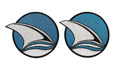 Lot Of Two 2 -NHL San Jose Sharks Shoulder Patches 4" Cover