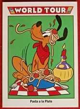 Disney COLLECTOR CARDS - Card #199 - PASTA A LA PLUTO - IMPEL 1991