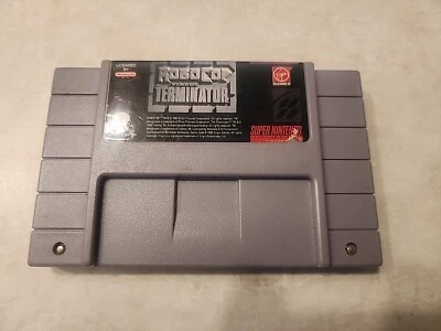 RoboCop vs. The Terminator for Super Nintendo System Video Game Cart  Tested - Image 1 of 3