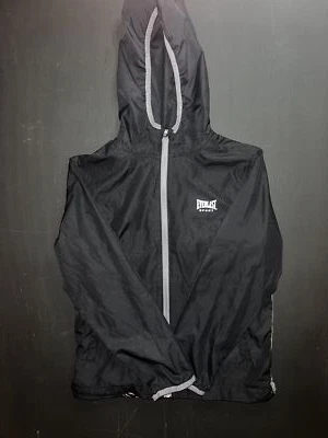 Chaqueta cortavientos Everlast Sport para niño talla mediana negra con capucha cremallera Foto 1 de 4