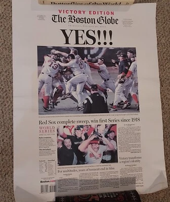 2004 Red Sox World Series Victory Addition Poster - Image 1 of 4