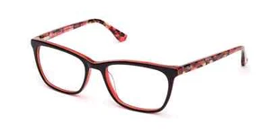 Candie's CA0158 005 Black/Red Plastic Optical Eyeglasses Frame 52-17-140  CA RX - Picture 1 of 1
