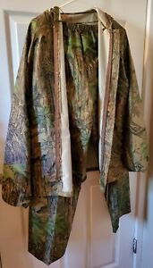 Stearns Dry Wear Hooded Realtree Rainsuit Jacket and Pants Men's sz M 