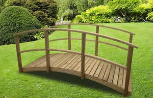 Wooden Garden Pond Bridge - Picture 1 of 8