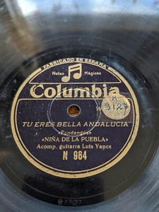 Niña De La Puebla Tu eres bella Andalucía / Tinieblas Columbia 964 Flamenco - Picture 1 of 5