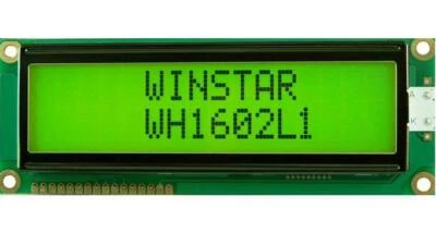 LCD Display Module, 16x2, Yellow / Green - WINSTAR WH1602L1-YYH-JT H41