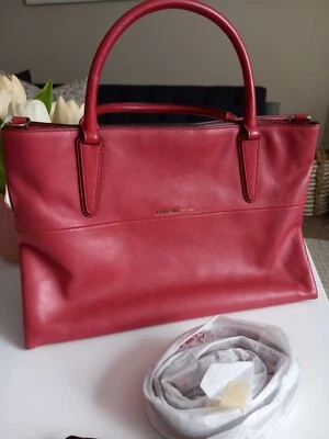 Coach Soft Borough Bag Nappa Leather Handbag Purse Shoulder Bag - Image 1 of 4