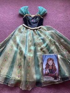 Disney Store Deluxe ANNA Costume Dress Frozen Girls 9/10 Women’s Xs Wig Cosplay - Picture 1 of 8