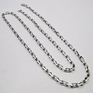 Vintage ausgefallene 925 Sterling Silber Kette Halskette, signiert feiner Schmuck - Bild 1 von 4